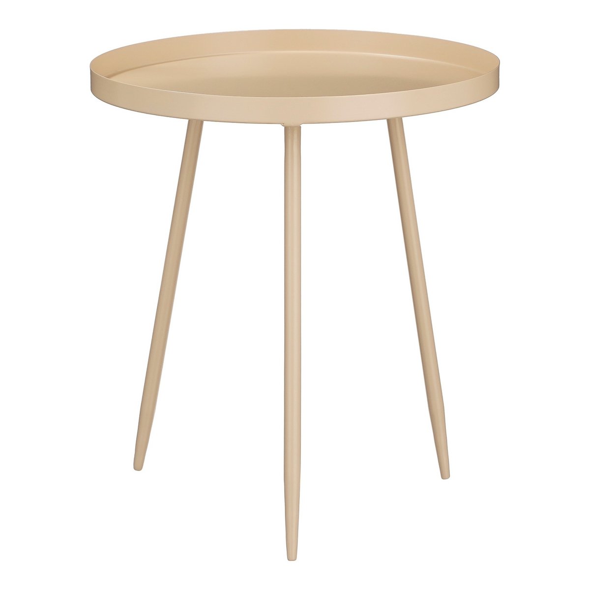 Bijzettafel Metaal Beige - H44 x Ø40 cm