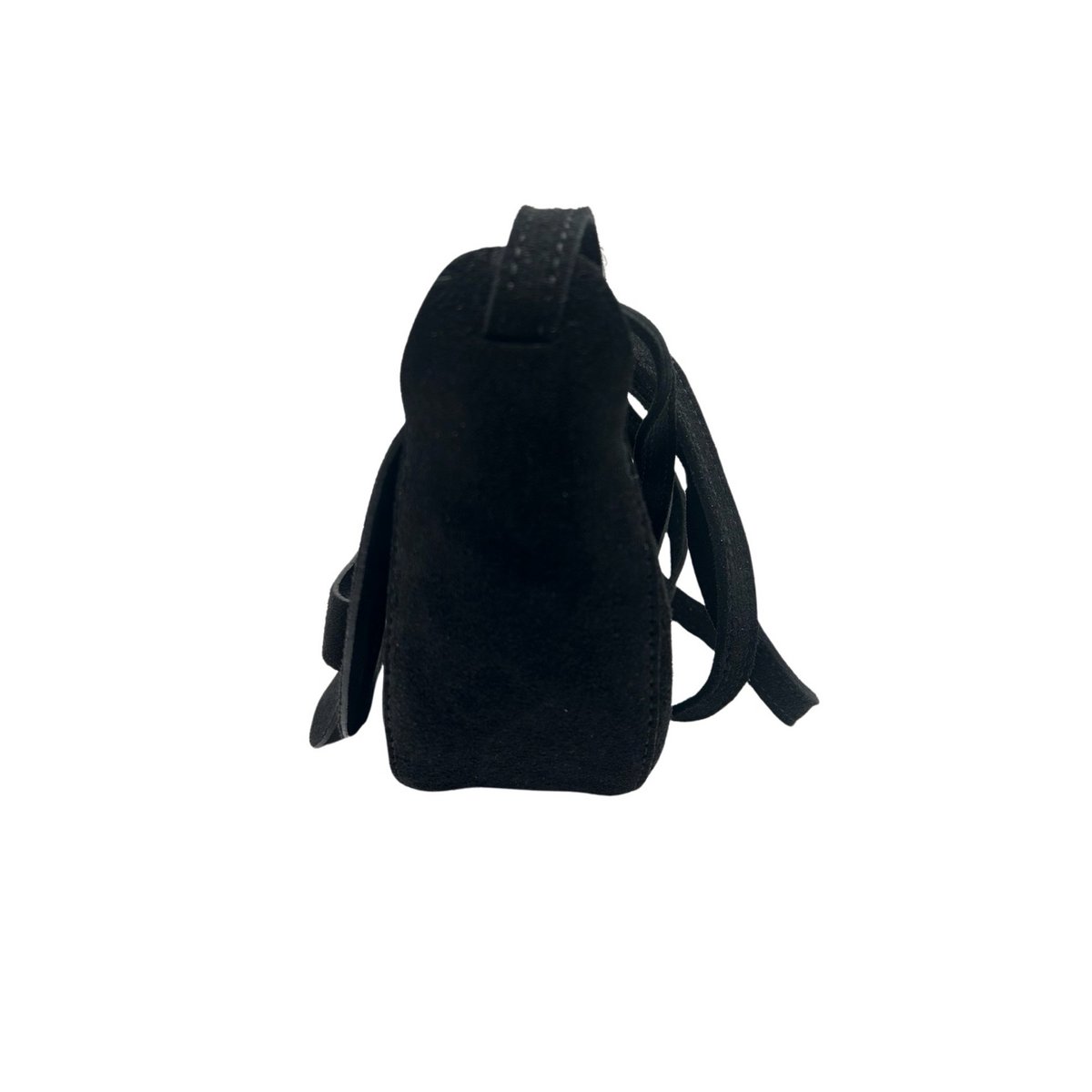 Suede schoudertas Margot