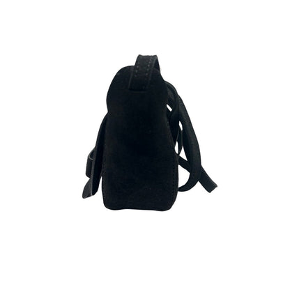 Suede schoudertas Margot