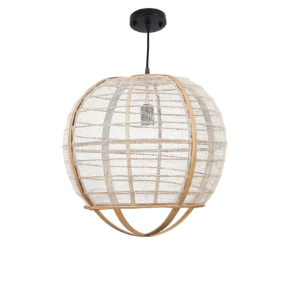 Hanglamp Linnen Pella  - H44 x Ø45 cm - Linnen - Beige