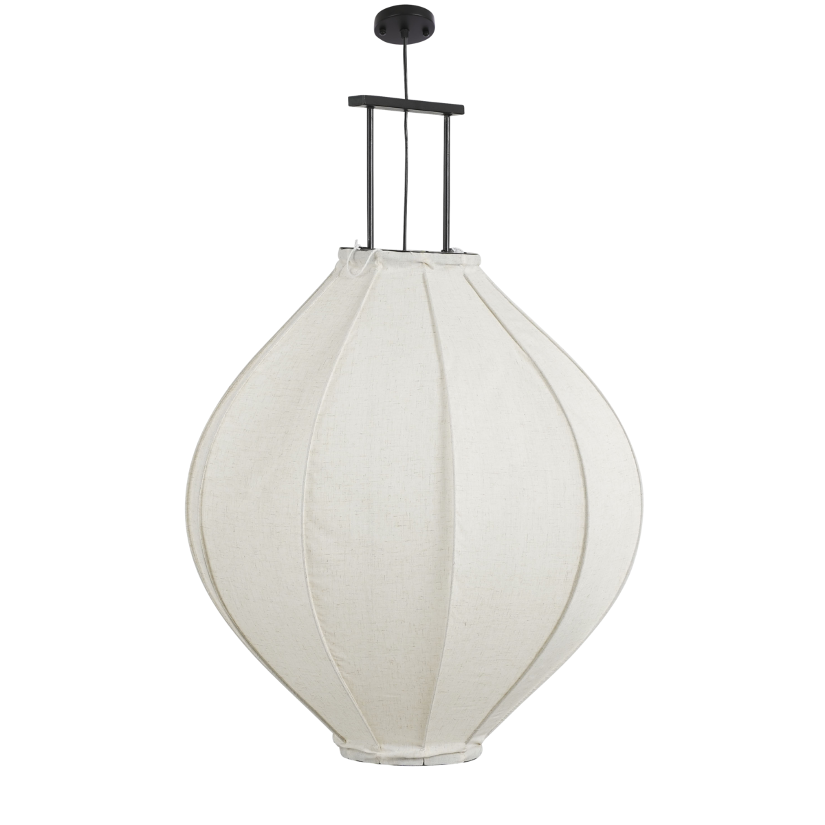 Hanglamp Linnen Pego - H94 x Ø70 cm - Linnen - Off White
