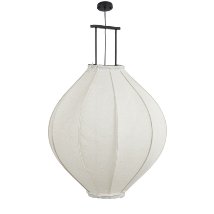 Hanglamp Linnen Pego - H94 x Ø70 cm - Linnen - Off White