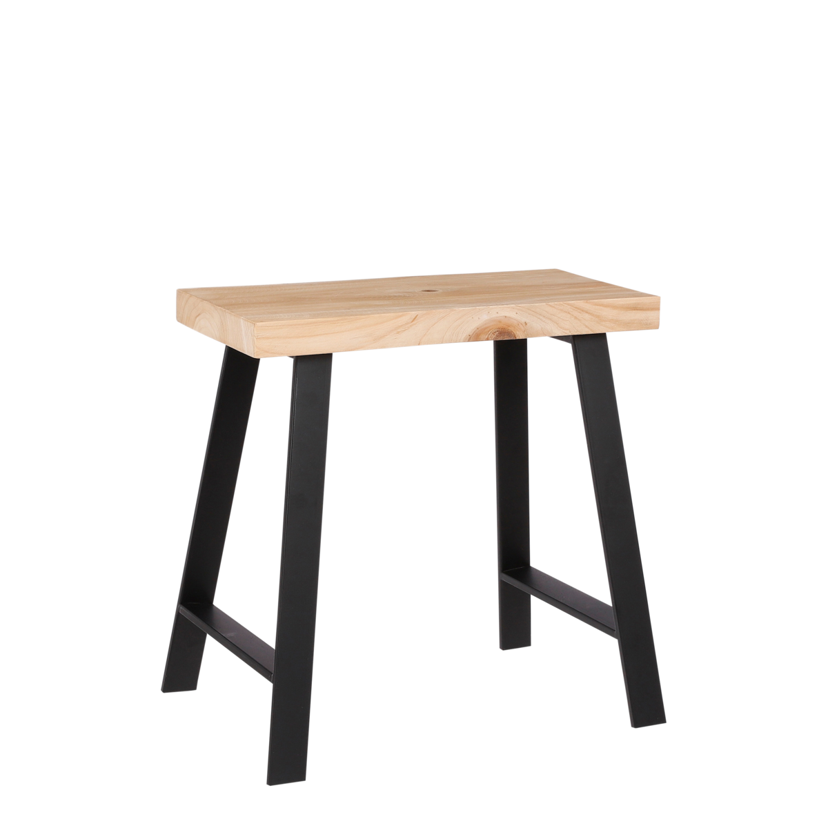 Plano Kruk Vurenhout- L46 x B32 x H46 cm - Lichtbruin