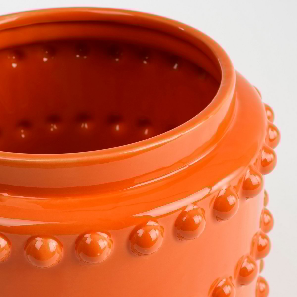 Bloempot Boaz - H19 x Ø22 cm - Keramiek - Oranje