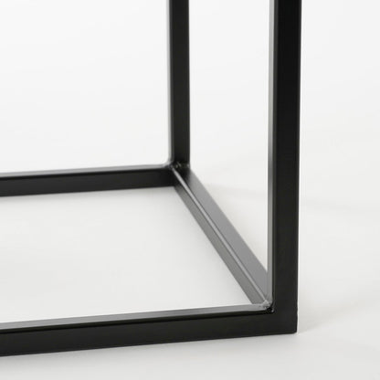 Bijzettafel Goa - Set van 2 - Metaal - Zwart