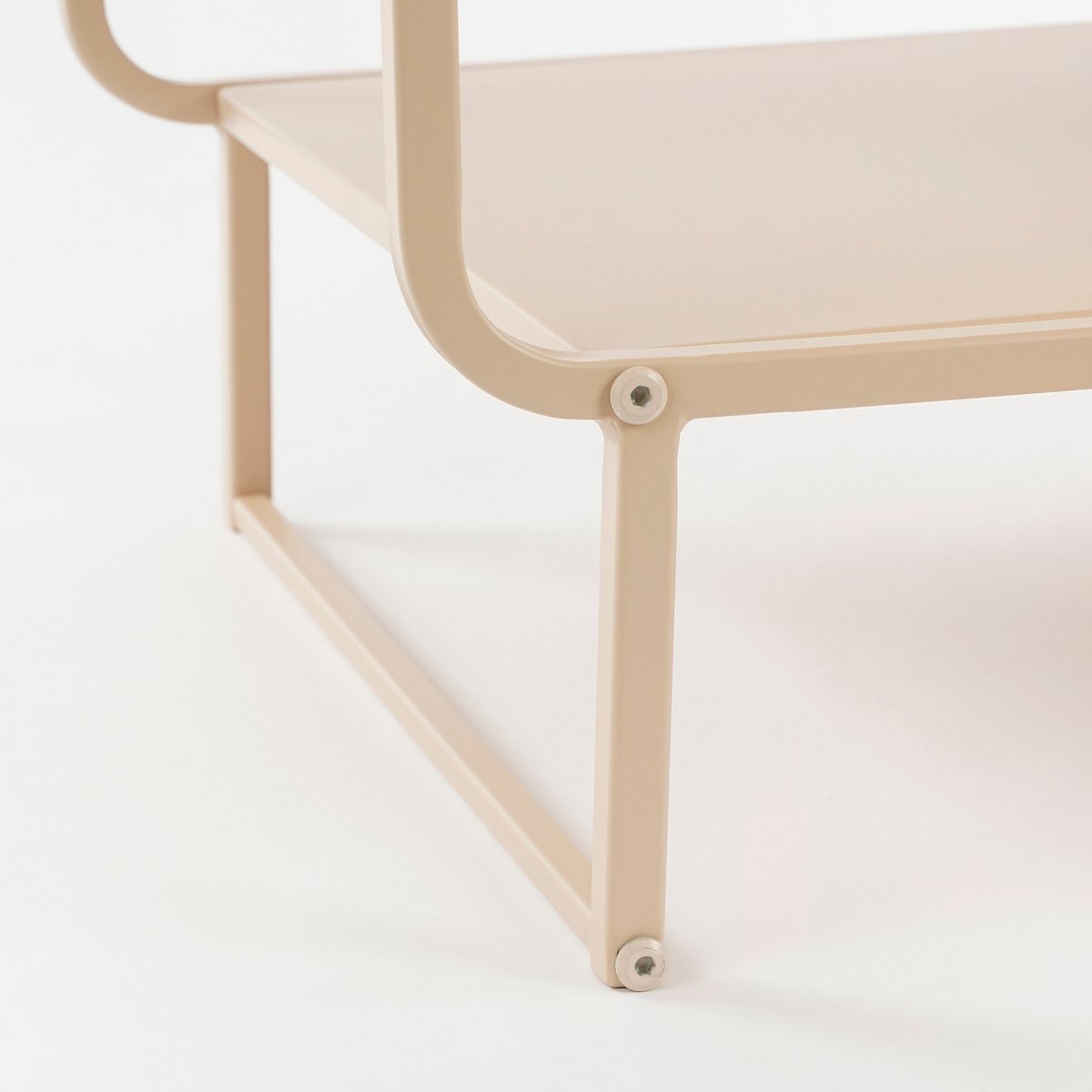 Salontafel Metaal lichtbruin - L110 x B38 x H50 cm - Jules