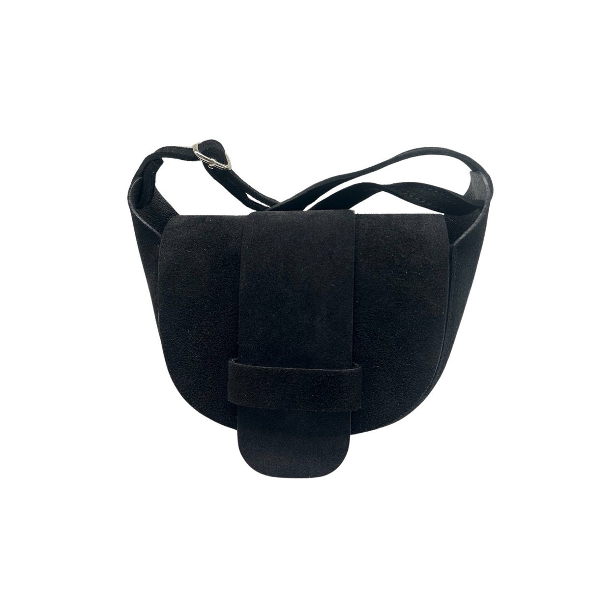 Suede schoudertas Margot