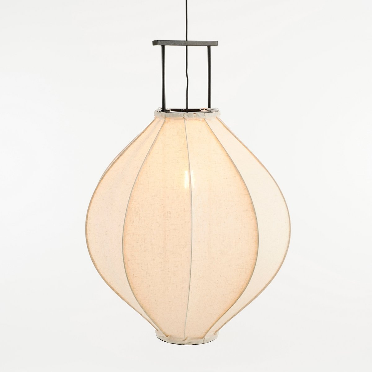 Hanglamp Linnen Pego - H94 x Ø70 cm - Linnen - Off White