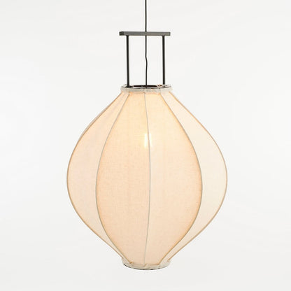 Hanglamp Linnen Pego - H94 x Ø70 cm - Linnen - Off White