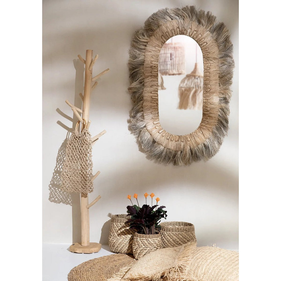 Tapijt Waterhyacint - Naturel - 150