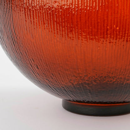 Fles Vaas Donkerbruin  H42 x Ø34 cm - Gerecycled Glas - Firenza