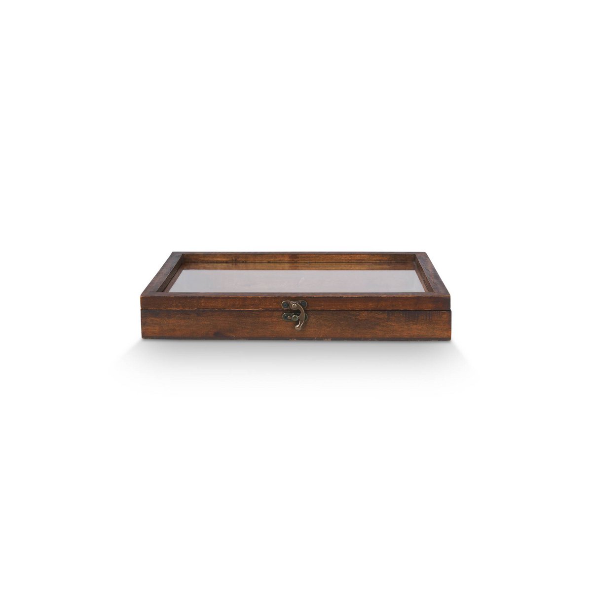 Herinneringendoos bruin hout smal