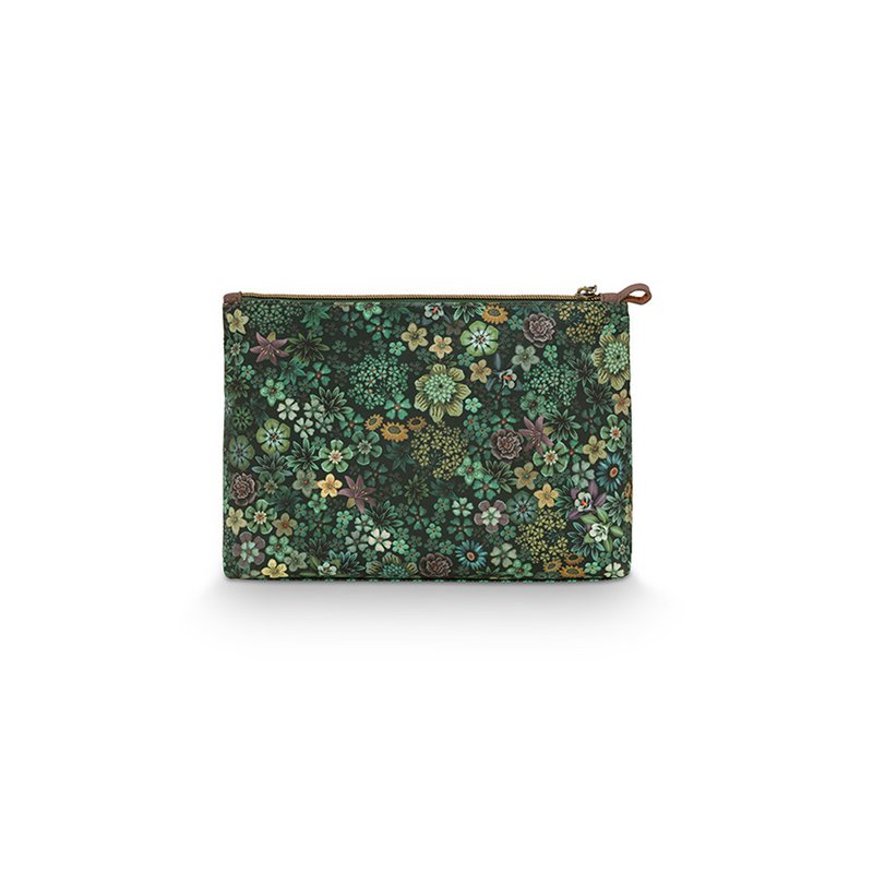 Toilettas Combi Tutti i Fiori Groen 26x18x7.5cm/22x13x1cm