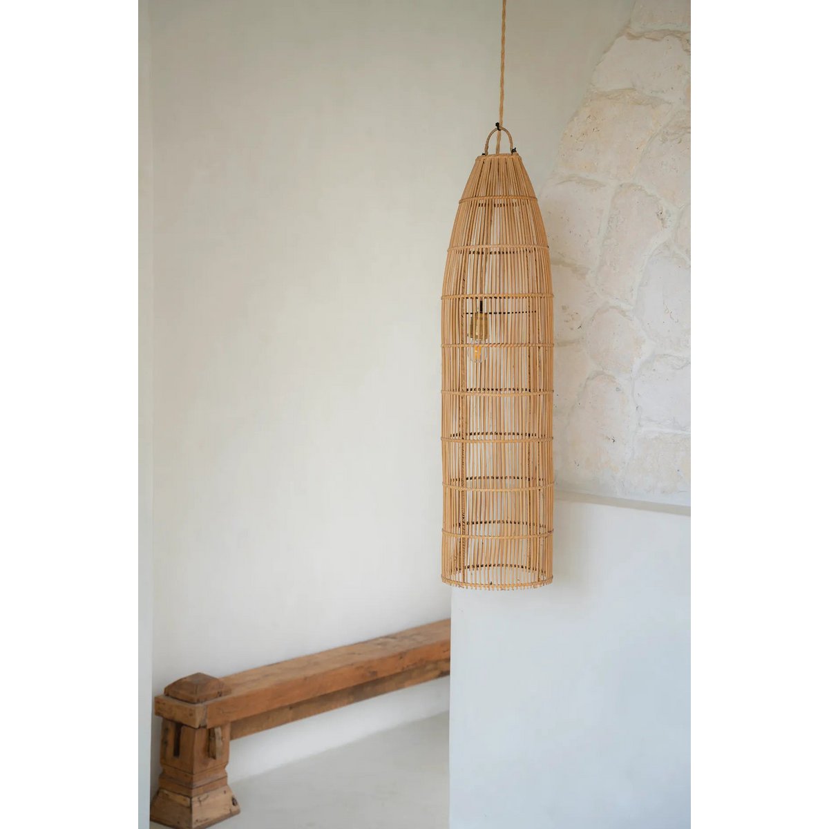 Hanglamp Fish Trap-hanger - Naturel - L