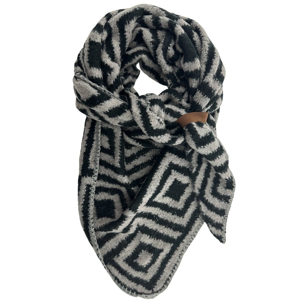 Sjaal Nina Arctic - Zwart-Grijs