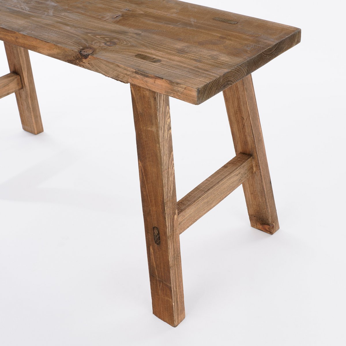 Bankje van Gerecycled Hout - Bruin