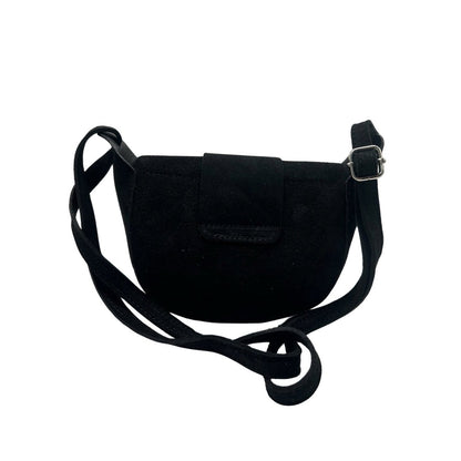 Suede schoudertas Margot