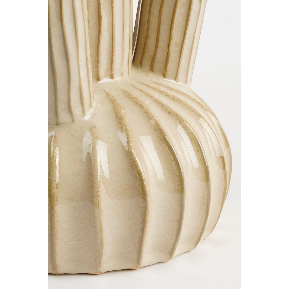 Tulpenvaas Felipe - H27 x Ø20 cm - Keramiek - Beige