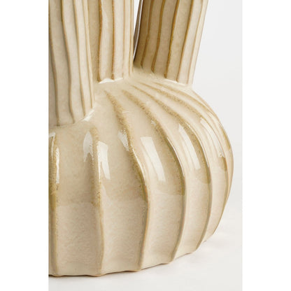 Tulpenvaas Felipe - H27 x Ø20 cm - Keramiek - Beige