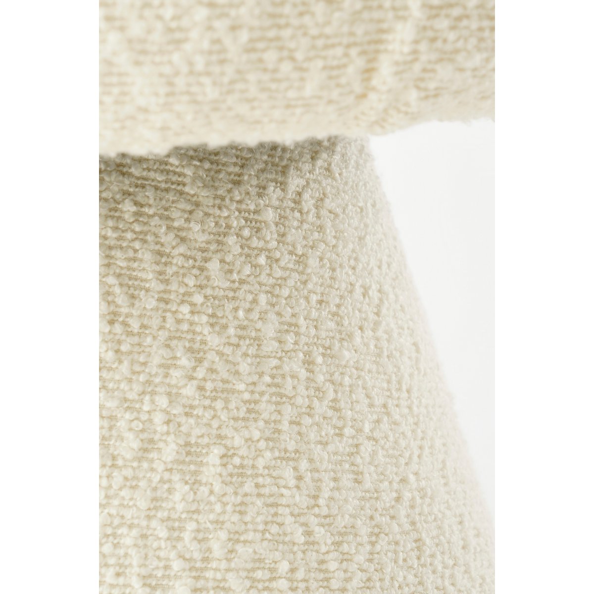 Poef Off White - H46 x Ø49 cm