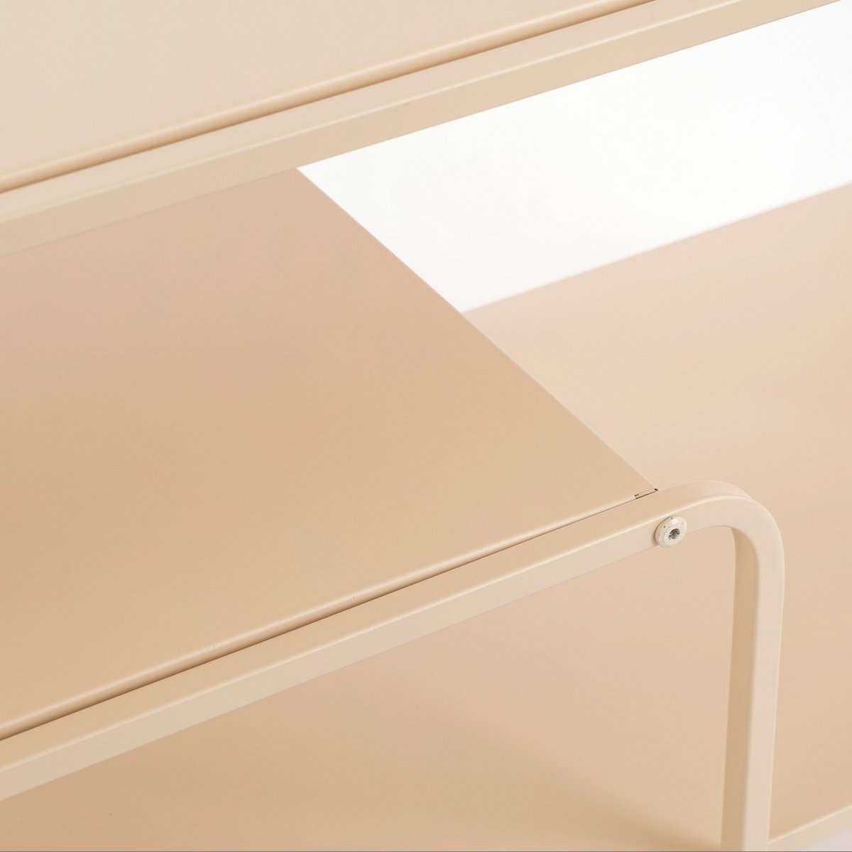 Salontafel Metaal lichtbruin - L110 x B38 x H50 cm - Jules