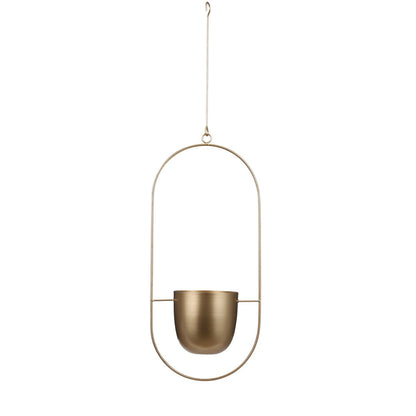 Bloempot Hangend Goud- L24 x B14 x H83 cm - Dexter