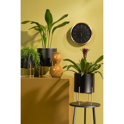 Bloempot op Standaard Aries - Set van 3 - H32 x Ø24 cm - Zwart