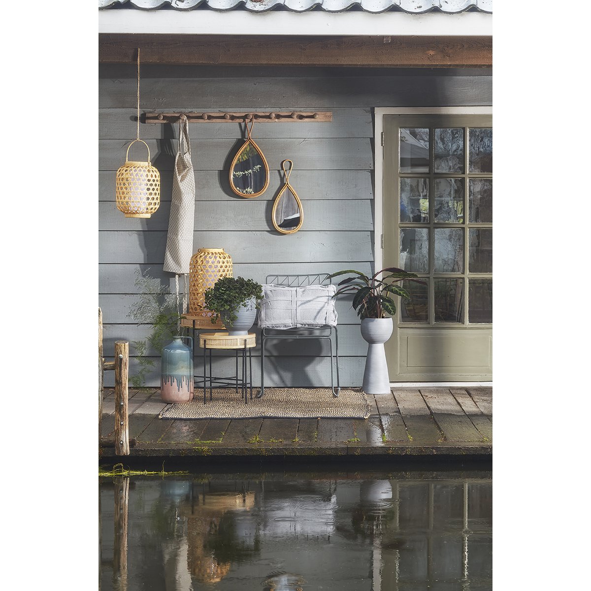 Bijzettafel Leandro - Set van 2 - H53 x Ø45 cm - Zwart