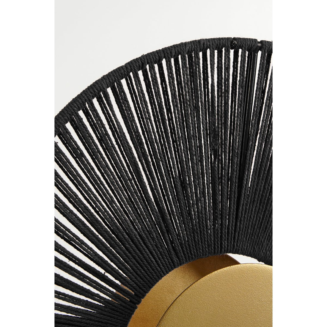 Helge Wandlamp Metaal - Zwart, Goud- L26 x B12 x H39 cm