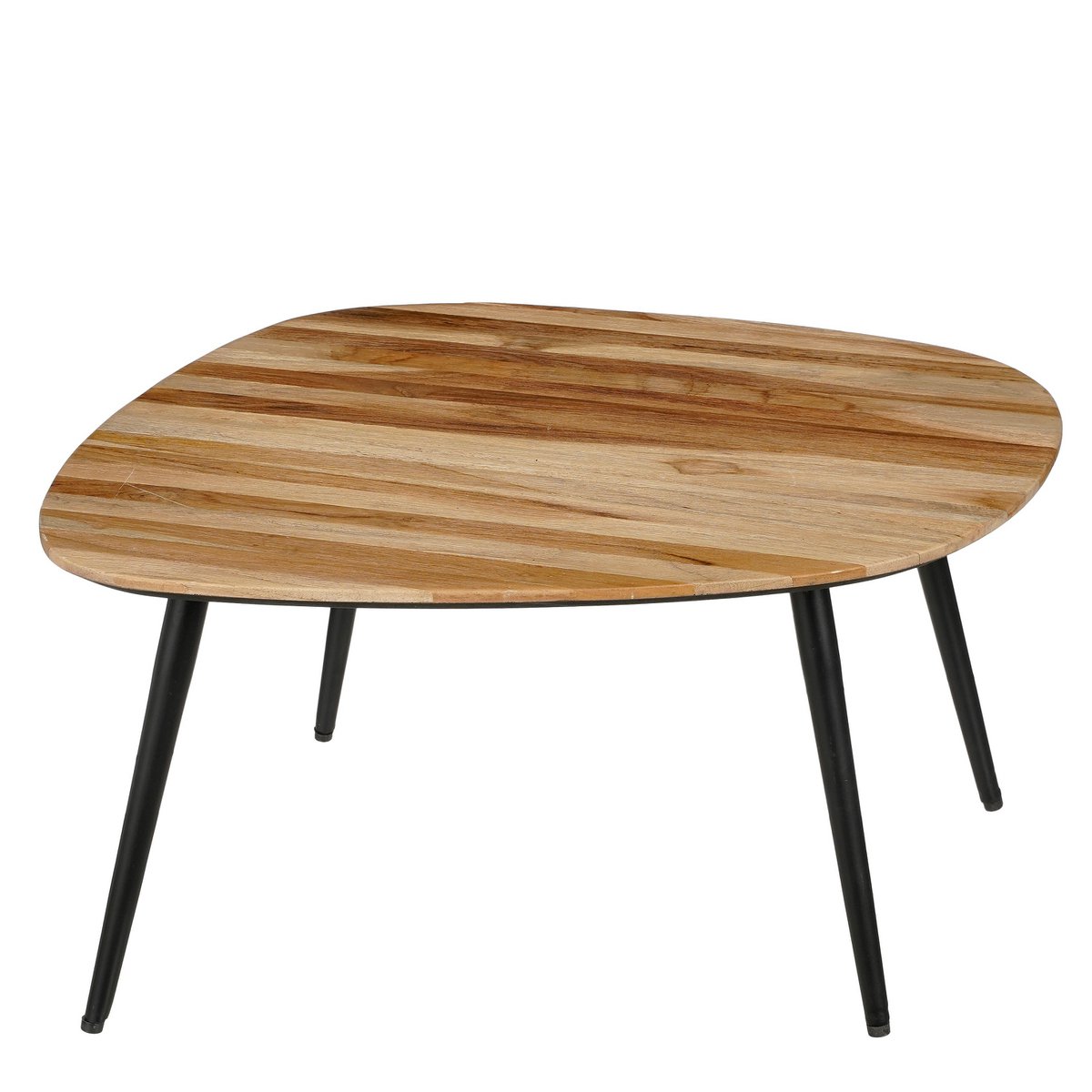 Bijzettafel Bruin - Set van 3 - L62 x B52 x H34 cm - Gerecycled Hout - Jailey