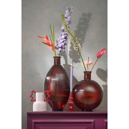 Fles Vaas Donkerbruin  H42 x Ø34 cm - Gerecycled Glas - Firenza
