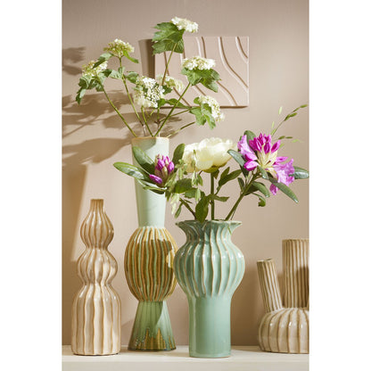 Tulpenvaas Felipe - H27 x Ø20 cm - Keramiek - Beige