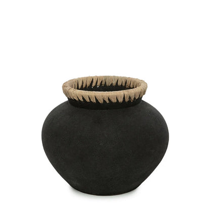 Vaas - Zwart Naturel - M De Styly