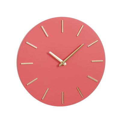 Wandklok Brixen - Ø36 cm - Roze