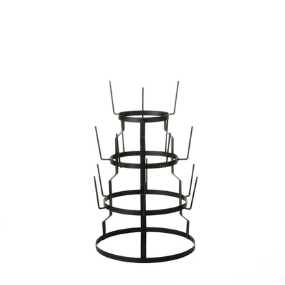 Mokkenrek Zwart Metaal - H50 x Ø34 cm