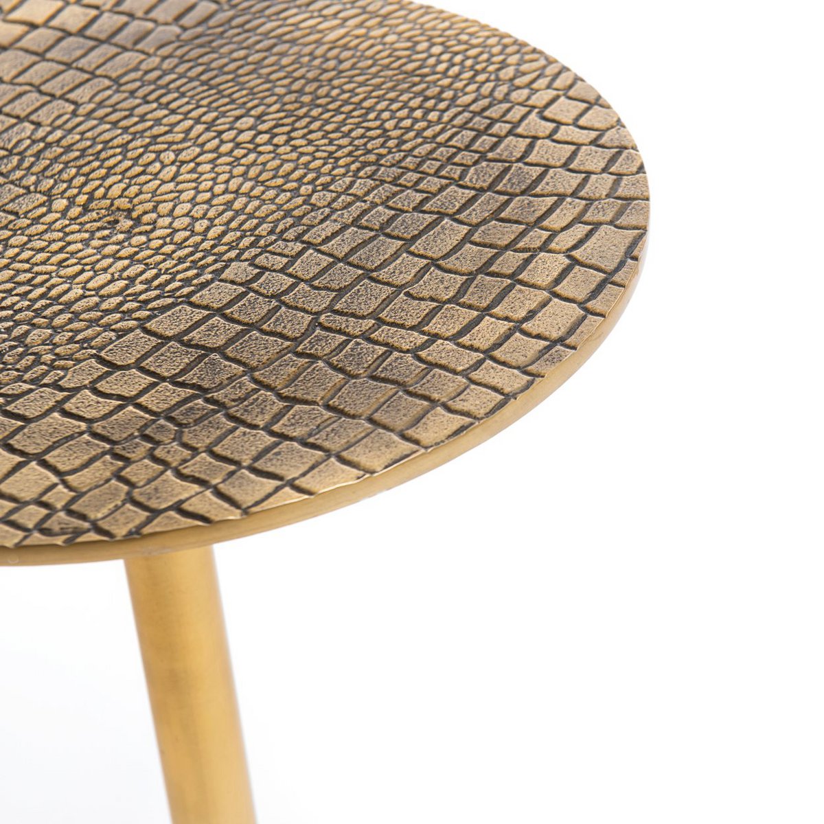 Bijzettafel De Croco - Messing