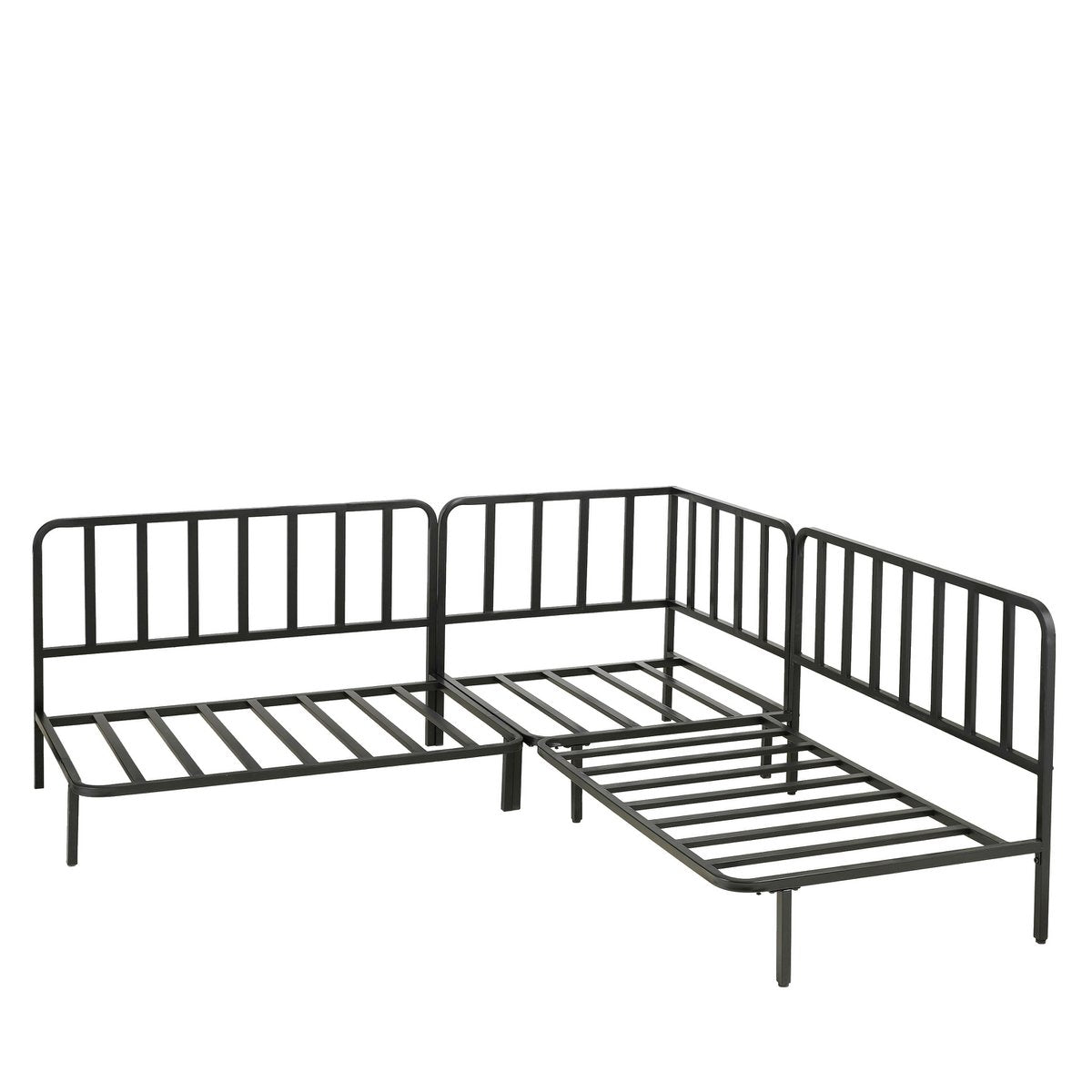 Loungebank Zwart Celo - L122 x B83 x H78 cm - Metaal - Zwart