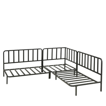 Loungebank Zwart Celo - L122 x B83 x H78 cm - Metaal - Zwart