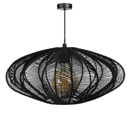 Hanglamp Metaal Zwart Kanti  - H20 x Ø41 cm
