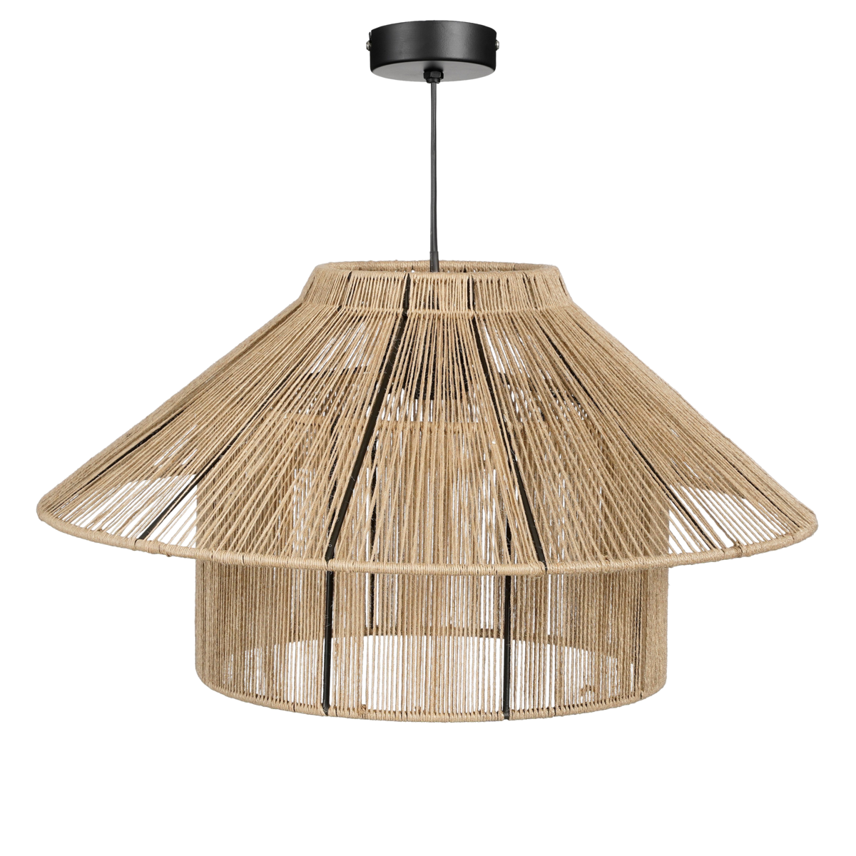 Hanglamp Elsa  - H28 x Ø50 cm - Jute - Lichtbruin