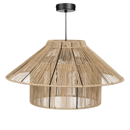 Hanglamp Elsa  - H28 x Ø50 cm - Jute - Lichtbruin