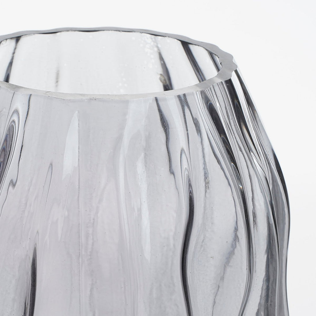 Vaas Donkerbruin Glas - H32 x Ø16 cm - Feline