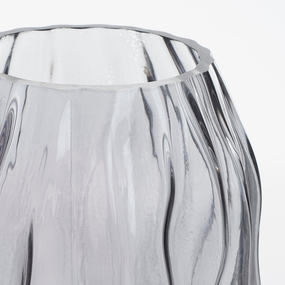 Vaas Donkerbruin Glas - H32 x Ø16 cm - Feline