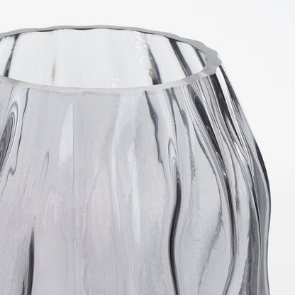 Vaas Donkerbruin Glas - H32 x Ø16 cm - Feline