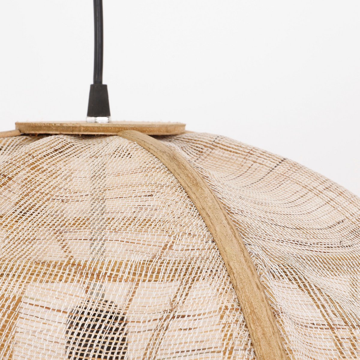 Hanglamp Linnen Pella  - H44 x Ø45 cm - Linnen - Beige