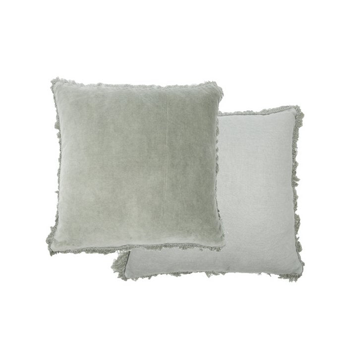 Fluweel/linnen Kussen Rosie oud blauw 45x45