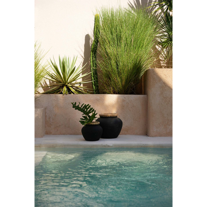 Vaas - Zwart Naturel - L De Styly