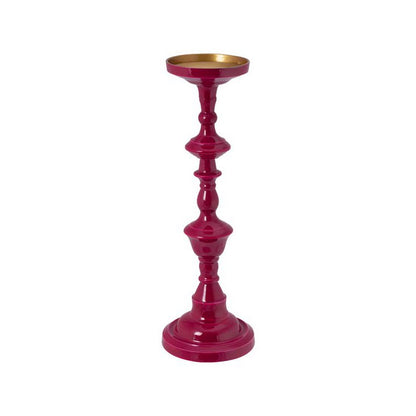 Kandelaar Groot Metaal Donker Roze 46cm