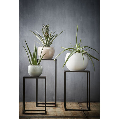Bijzettafel Goa - Set van 2 - L30 x B30 x H70 cm - Metaal - Zwart