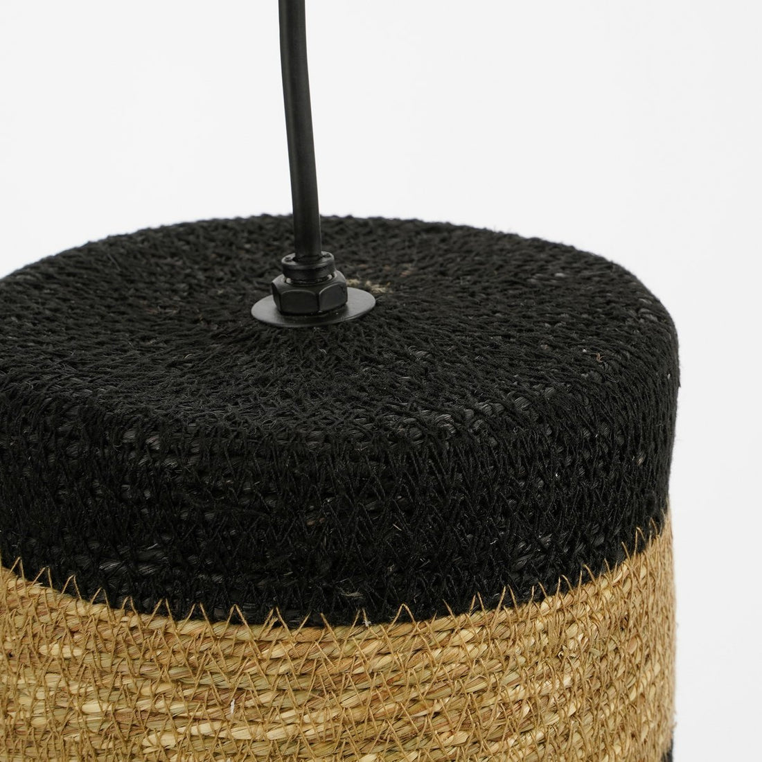 Hanglamp Jute Zwart Jinx- H30 x Ø15 cm